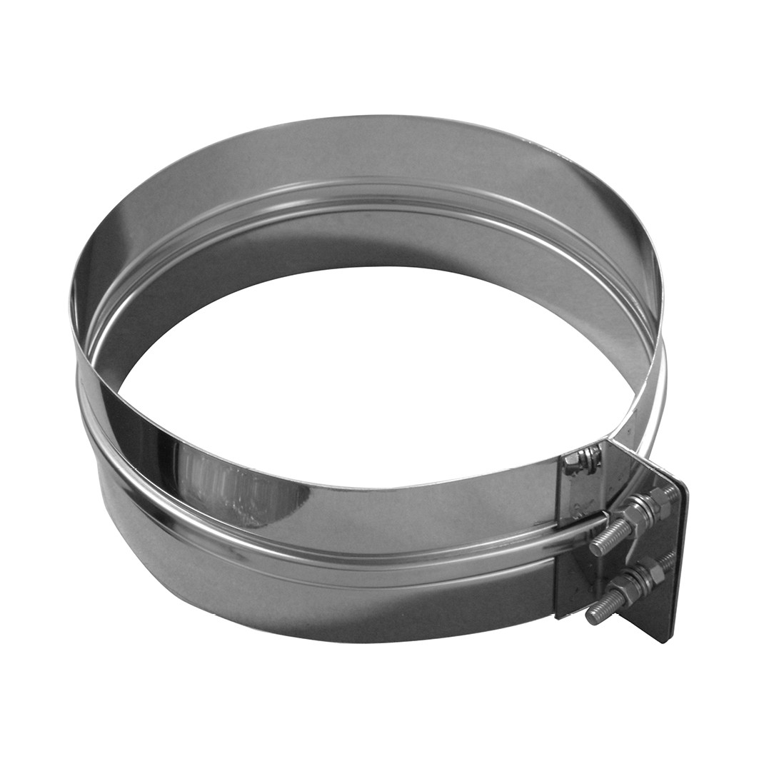 Rostfri stålskorsten klämband (statisk)  Ø 130-150-180-200MM